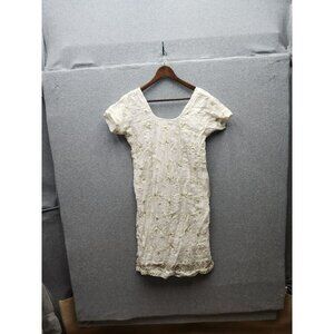 White Embroidered Cap Sleeve Kurta Tunic Dress